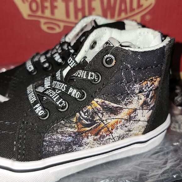 VANS Sk8-Hi Zip ProjectCAT Protect Tigers Discovery Rare ComfyCush Shoes Size 5 - Picture 8 of 11